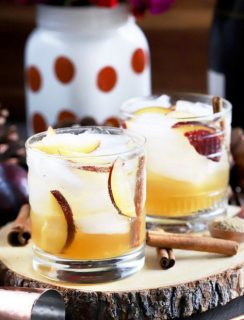 Spiced Plum Smash Cocktail