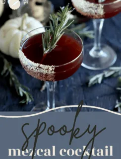 Spooky Mezcal Cocktail Pinterest Photo