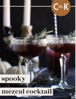 Spooky Mezcal Cocktail Pinterest Image