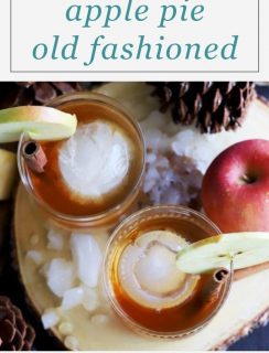 Apple Pie Old Fashioned Cocktail Pinterest Image