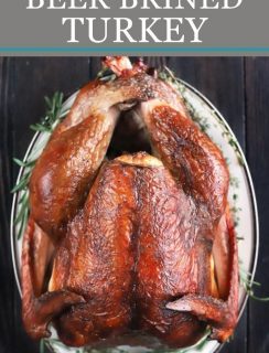 Smoked Beer Brined Turkey Pinterest Graphic