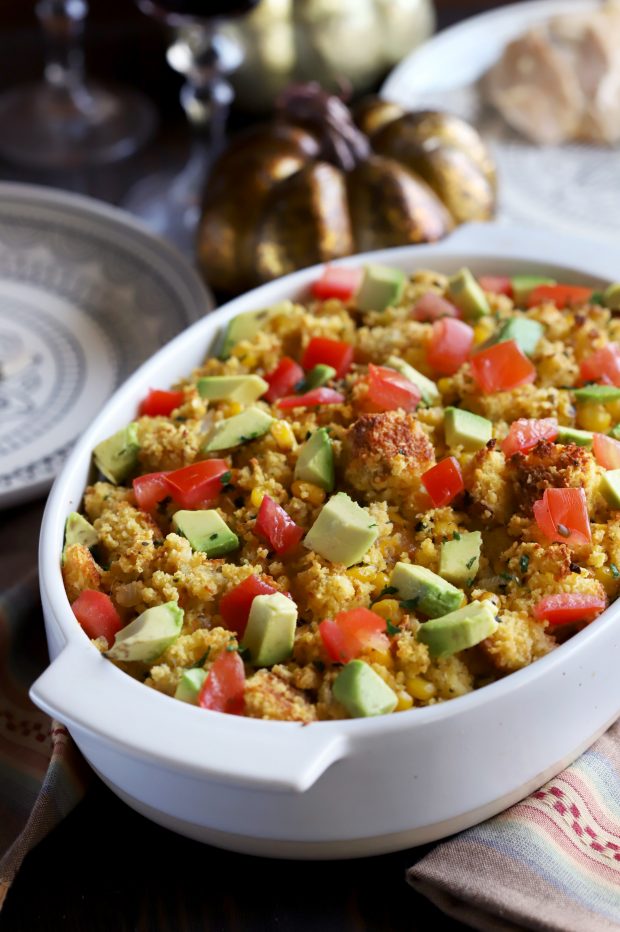 Green Chile Cornbread Stuffing