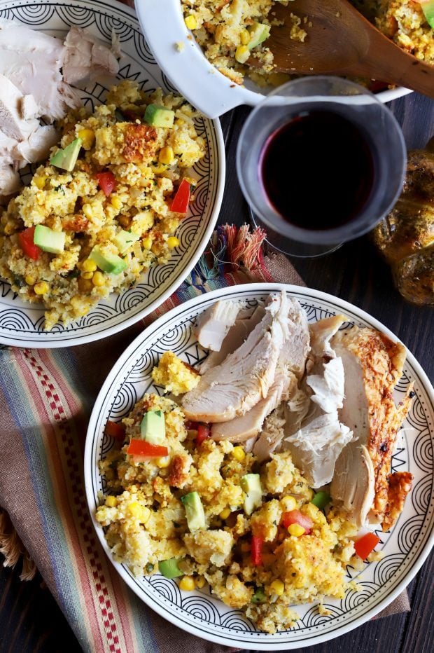 Green Chile Cornbread Stuffing