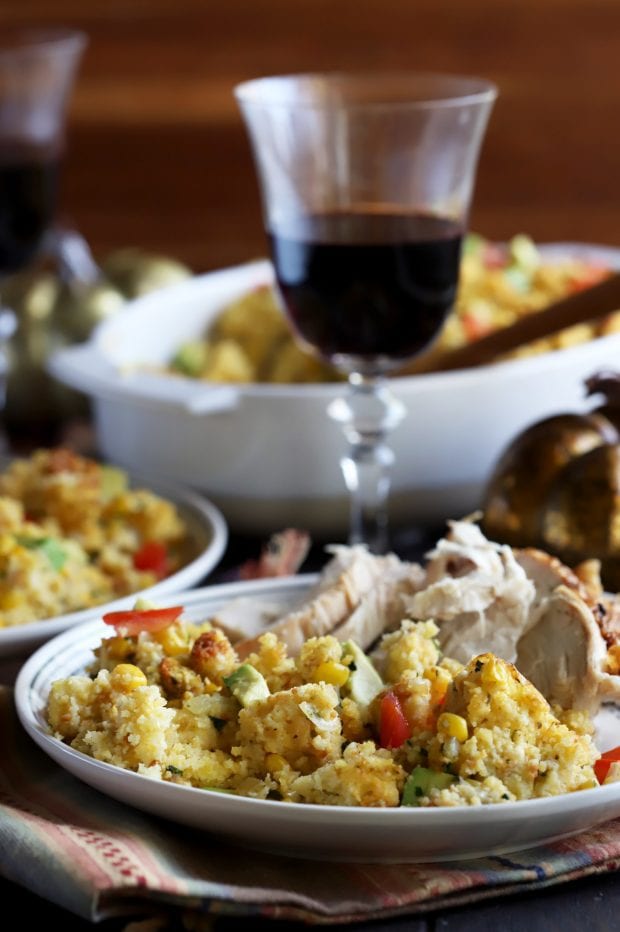 Green Chile Cornbread Stuffing