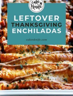 Leftover Thanksgiving Enchiladas Pinterest Image