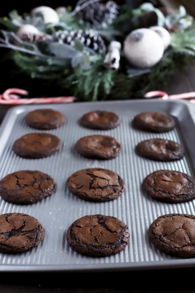 Peppermint Hot Chocolate Cookies