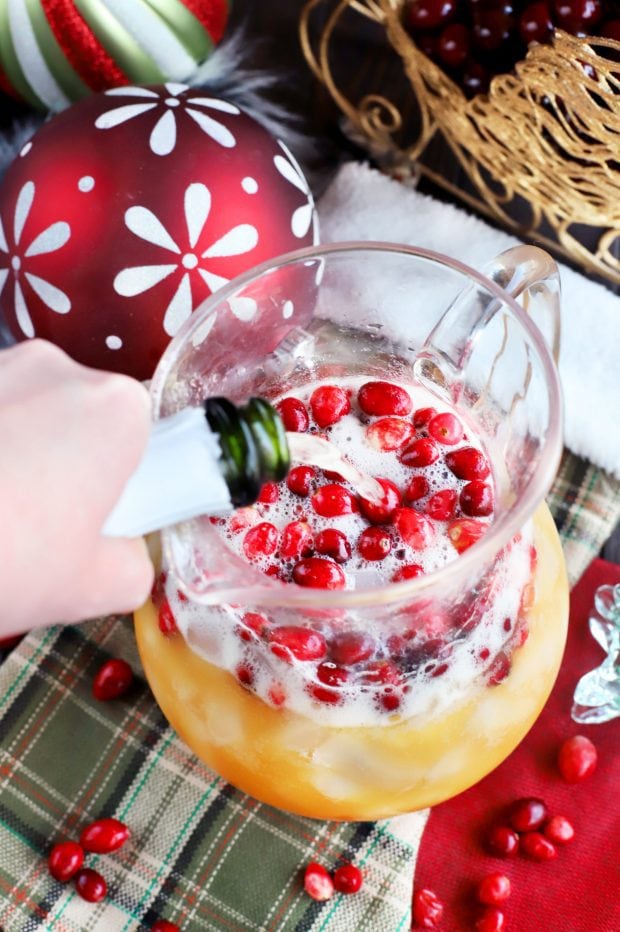 Spiced Tropical Holiday Champagne Punch