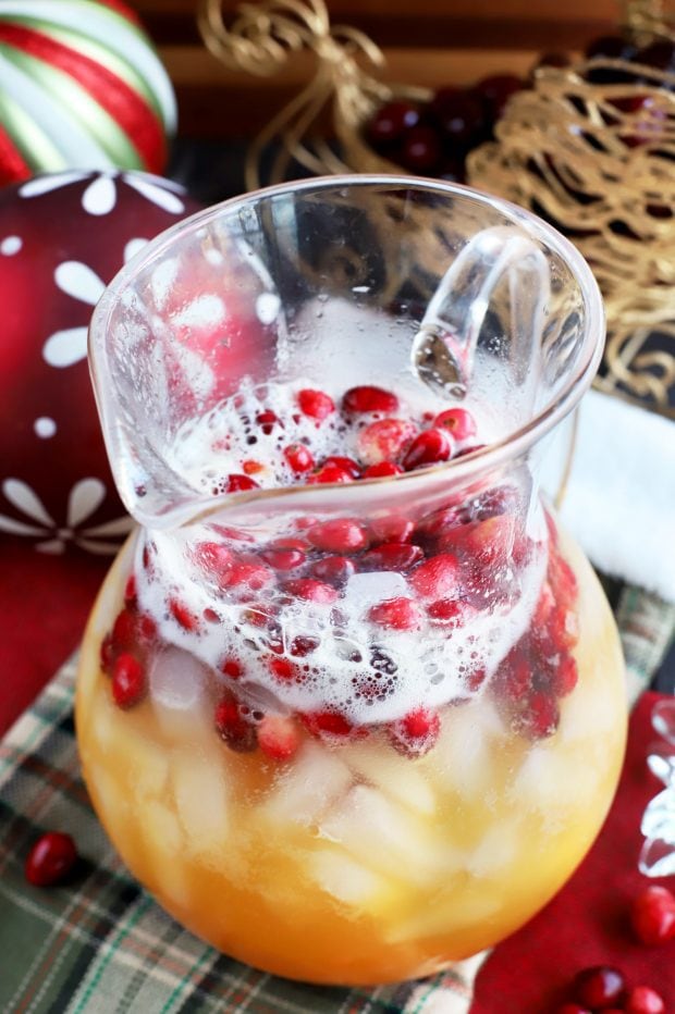 Spiced Tropical Holiday Champagne Punch