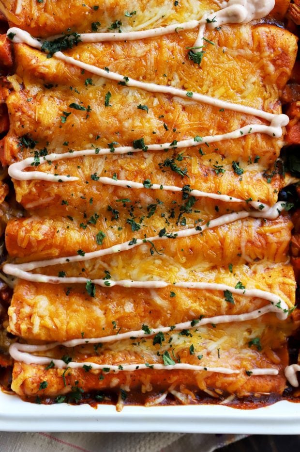 Leftover Thanksgiving Enchiladas