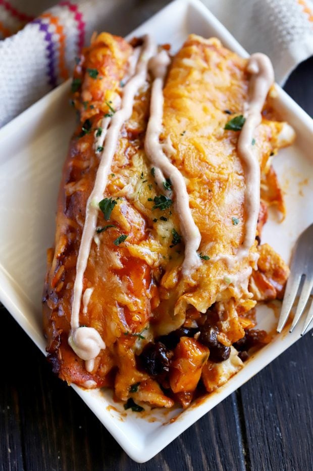 Leftover Thanksgiving Enchiladas