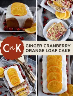 Ginger Cranberry Orange Loaf Cake Pinterest Picture
