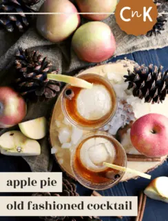 apple pie old fashion cocktail pinterest graphic