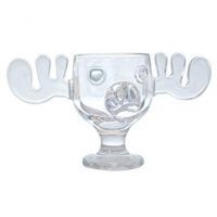 Officially Licensed National Lampoons Christmas Vacation Glass Moose Mug - Set of 2