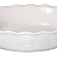 Emile Henry Made In France HR Modern Classics Pie Dish, 9", White