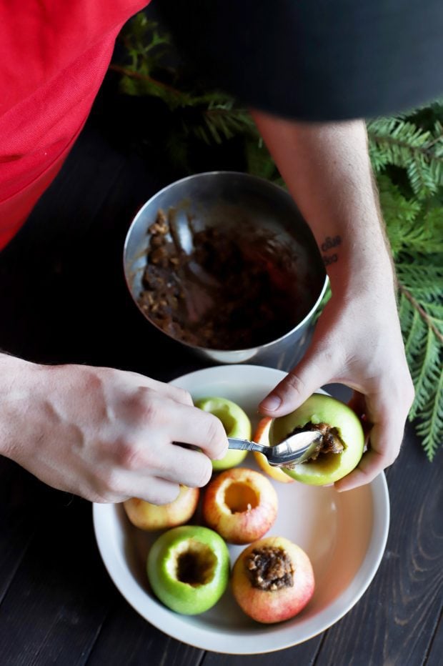 Stuffed Baked Apples with Dates & Granola