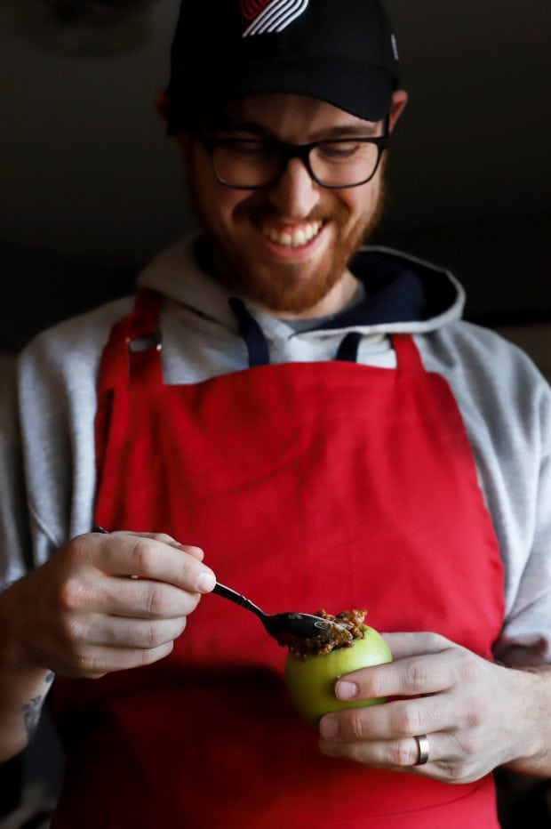 Stuffed Baked Apples with Dates & Granola