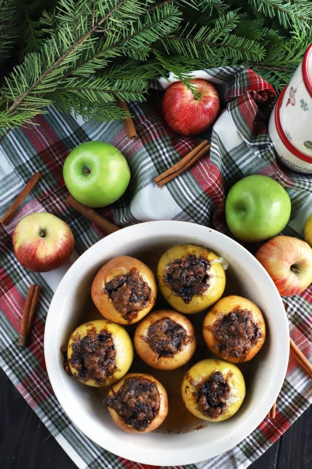 Stuffed Baked Apples with Dates & Granola