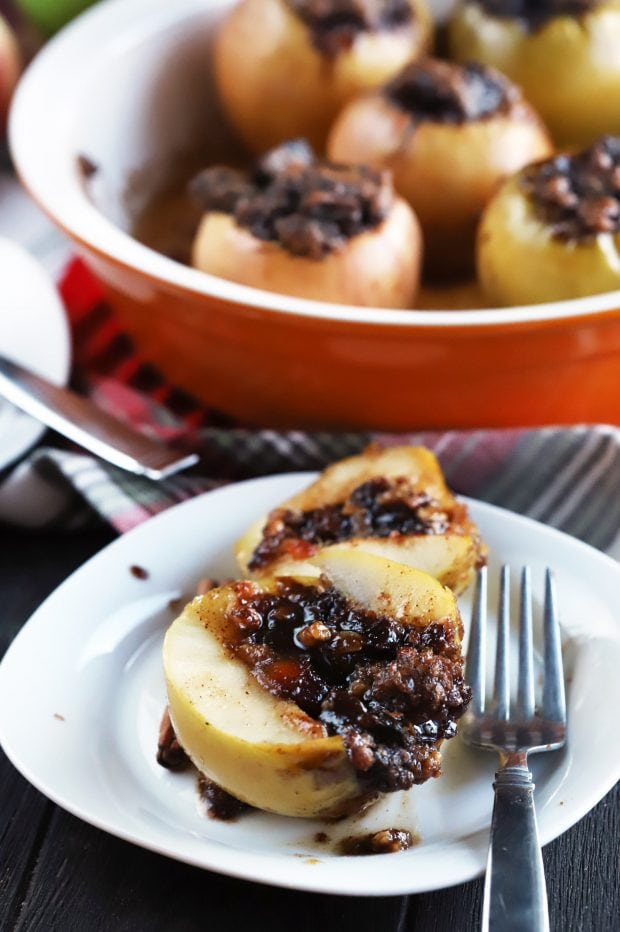 Stuffed Baked Apples with Dates & Granola