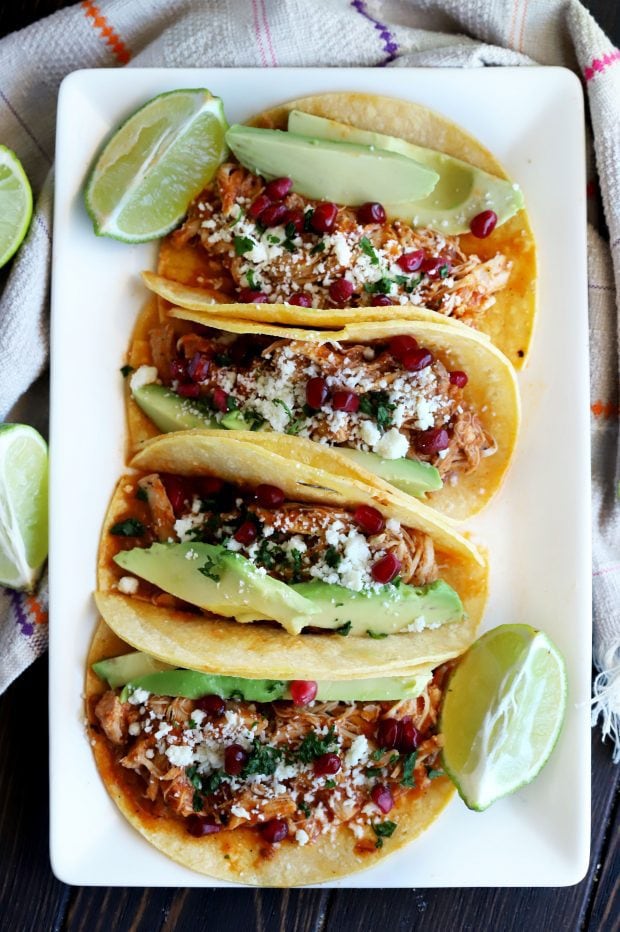 Instant Pot Chicken Tinga Tacos