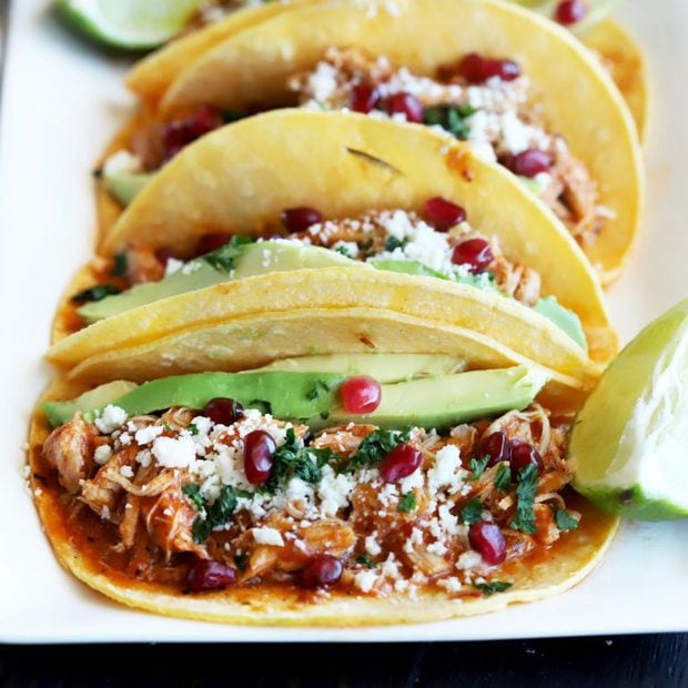 Instant Pot Chicken Tinga Tacos