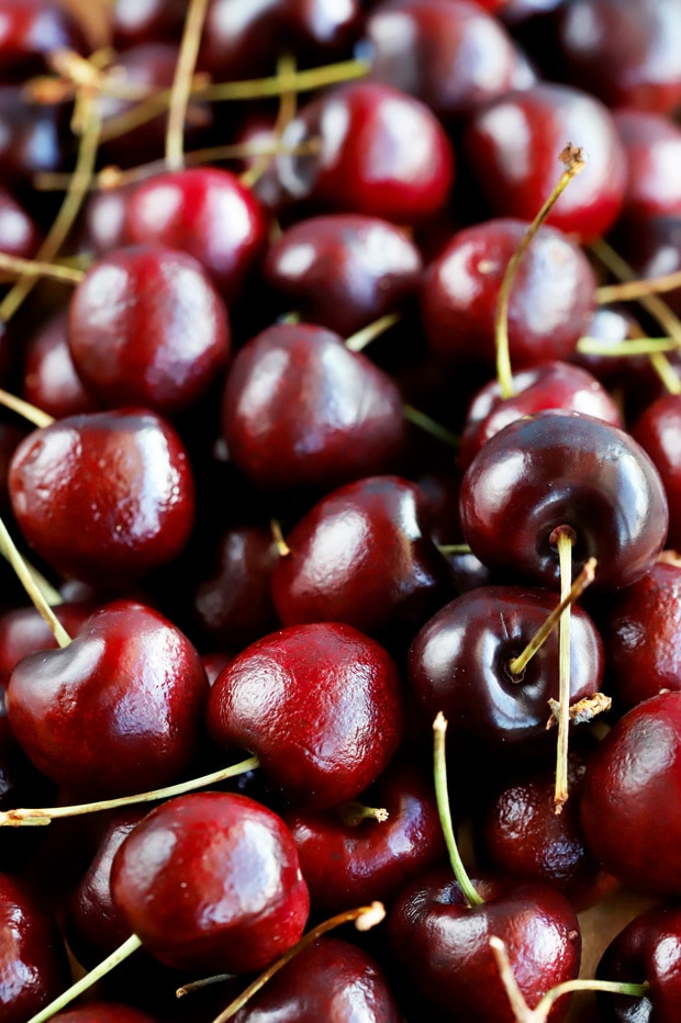 Homemade Brandy Cherries with Rum