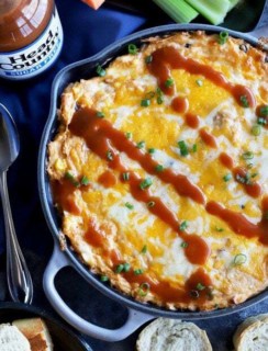 Skillet Southwestern BBQ Chicken Dip