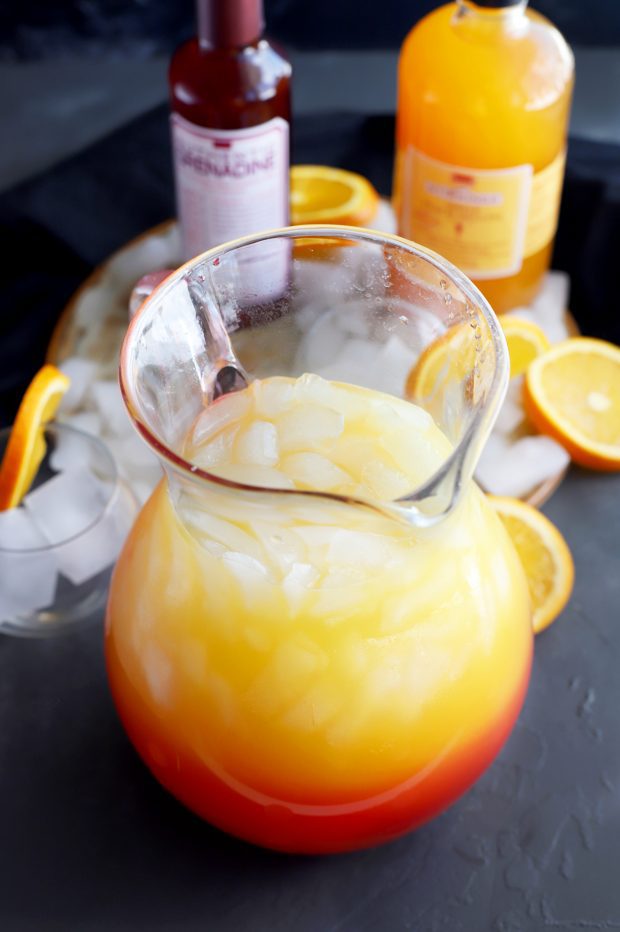 Peach Tequila Sunrise Punch