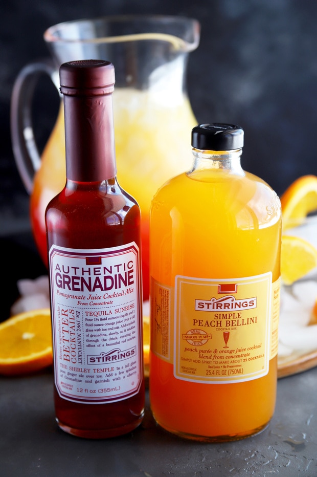 Stirrings Peach Tequila Sunrise Punch_3272 Cake 'n Knife