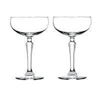 Libbey Speakeasy Coupe Glass 7 oz - 2 Pack w/ Pourer