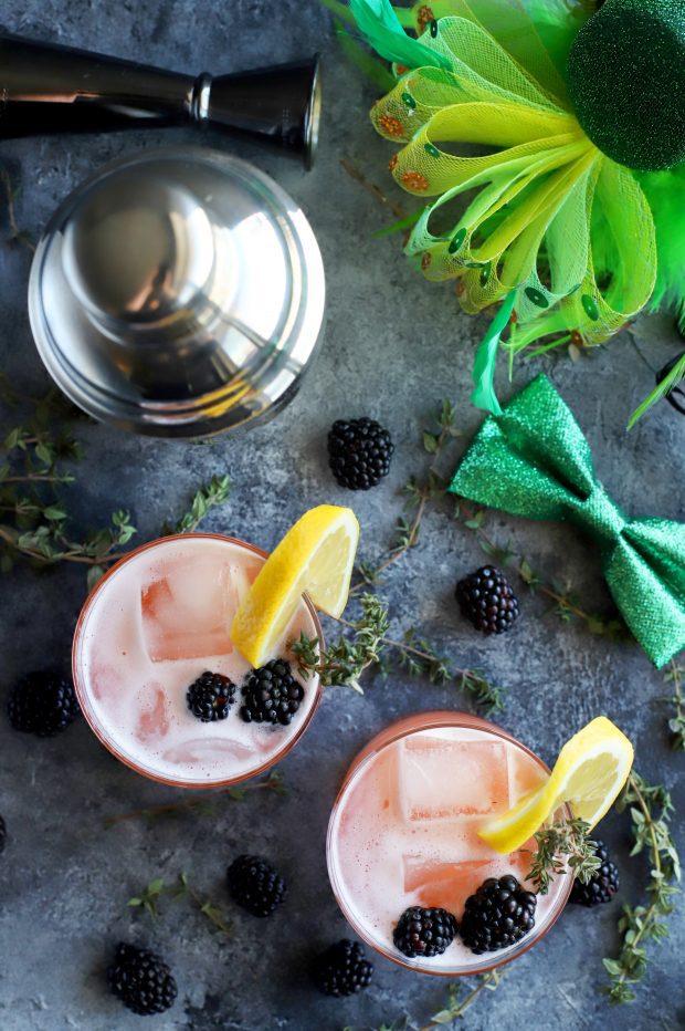 Blackberry Thyme Irish Whiskey Sour