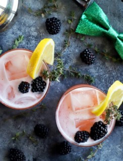 Blackberry Thyme Irish Whiskey Sour
