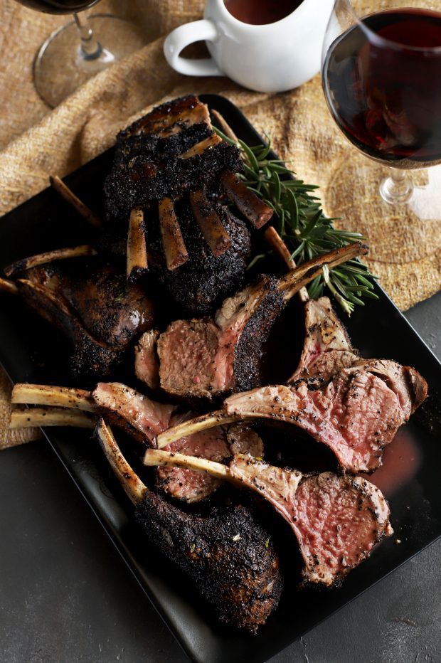 Chipotle Coffee Crusted Rack of Lamb