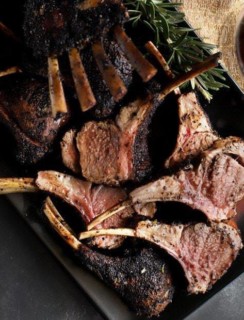 Chipotle Coffee Crusted Rack of Lamb