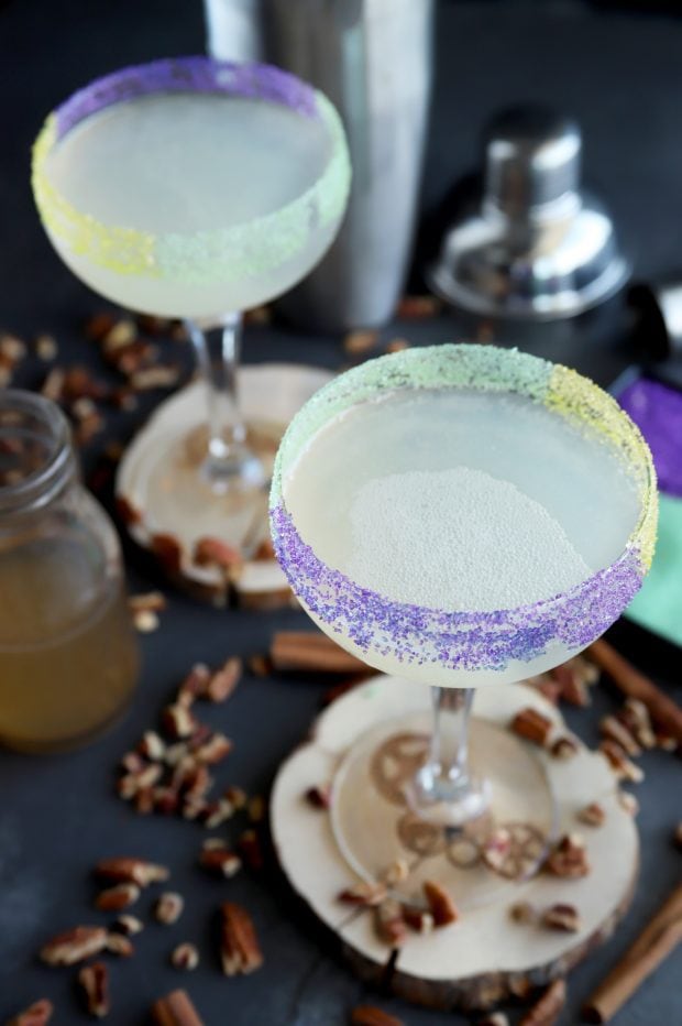 photo of cocktails for mardi gras party