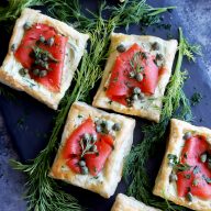 Smoked Salmon Avocado Cream Cheese Pastries