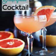 Sparkling Grapefruit Rose Cocktail