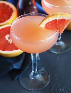 Sparkling Grapefruit Rose Cocktail