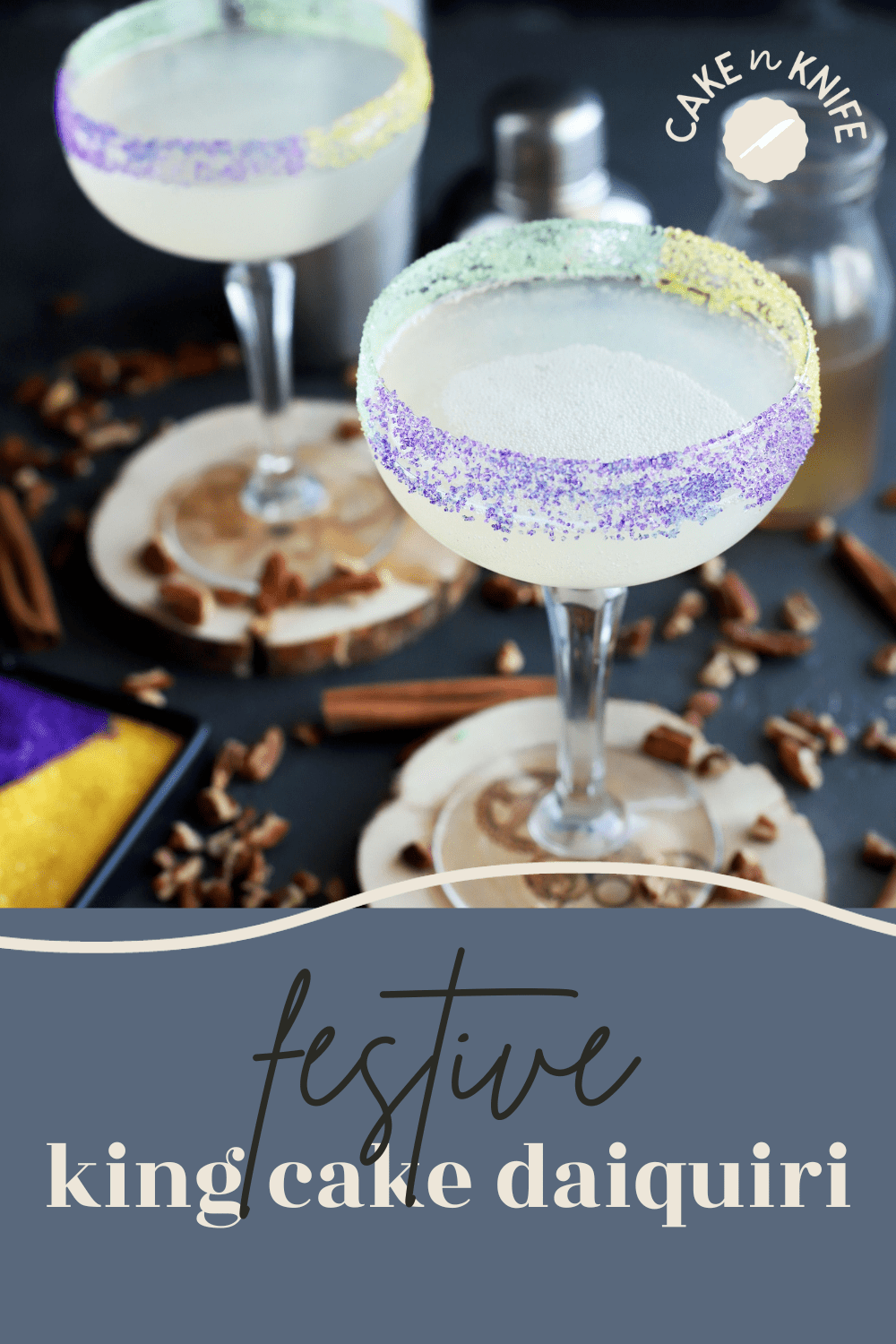 King Cake Daiquiri Cocktail Recipe Cake 'n Knife