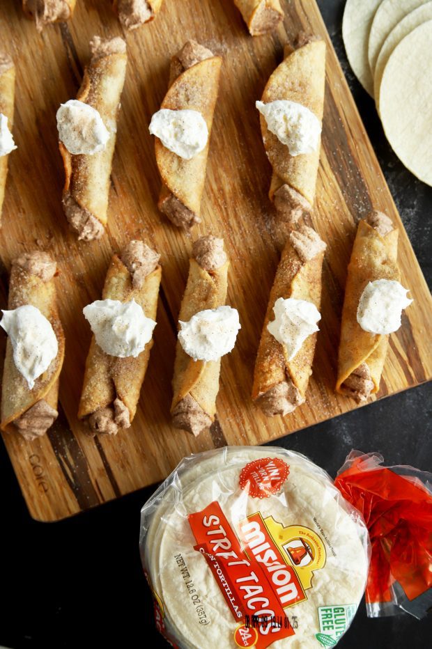 Churro Cheesecake Taquitos