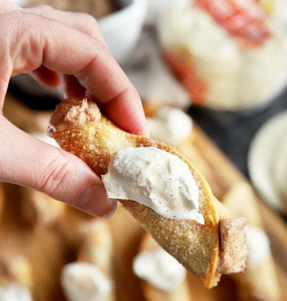 Churro Cheesecake Taquitos