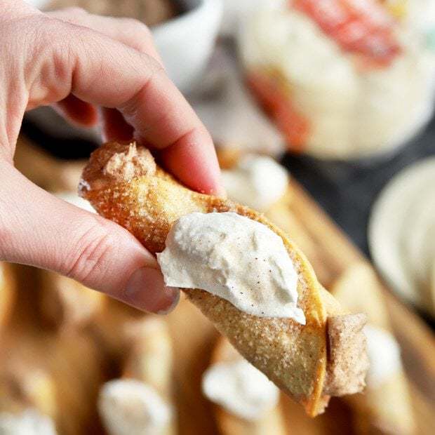 Churro Cheesecake Taquitos