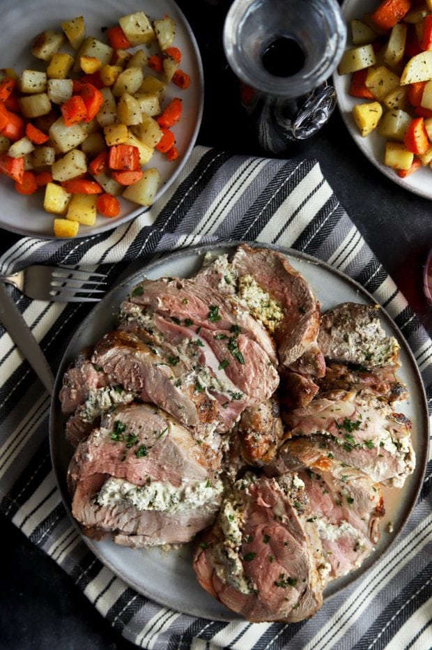 Easter dinner leg of lamb