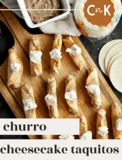 Churro Cheesecake Taquitos Pinterest Picture