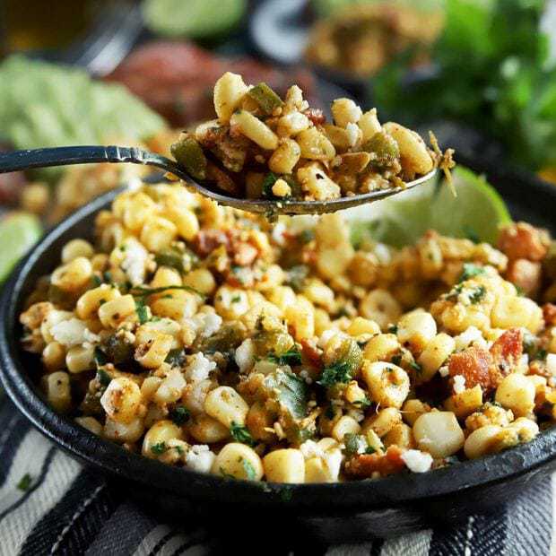 Bacon Cilantro Lime Grilled Corn Salad thumbnail image