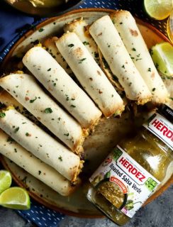 Creamy Salsa Verde Chicken Baked Taquitos thumbnail image