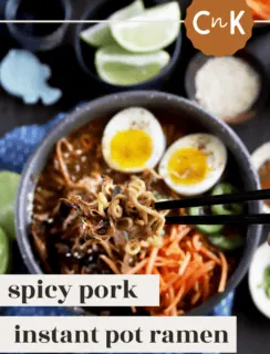 Spicy Pork Instant Pot Ramen Pinterest Photo