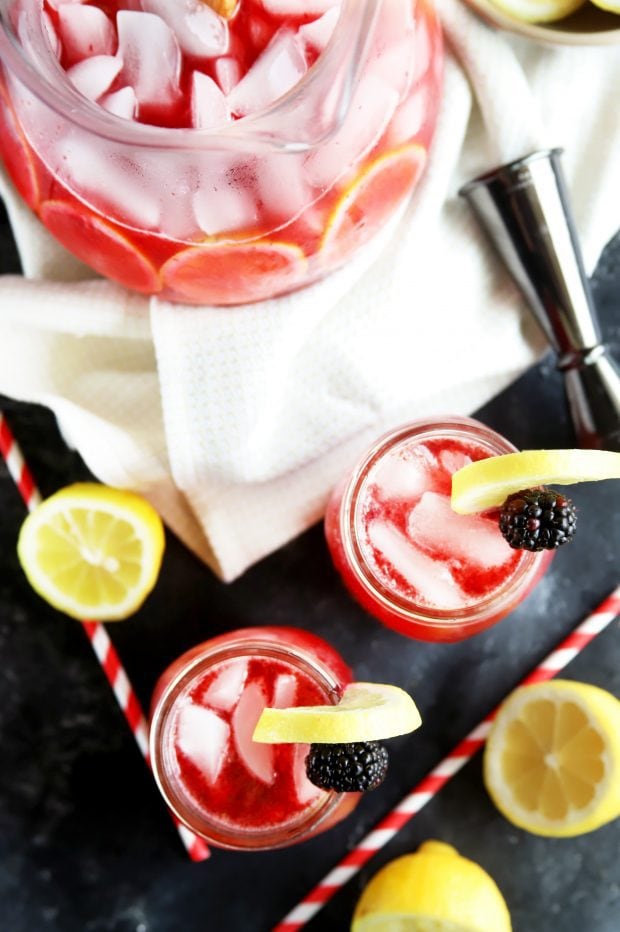 Sparkling Blackberry Vodka Lemonade