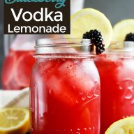 Sparkling Blackberry Vodka Lemonade pinterest image