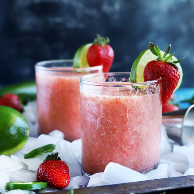 Strawberry Jalapeno Margaritas thumbnail