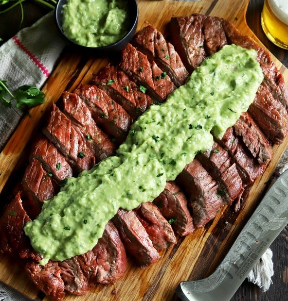 Chipotle Flank Steak with Avocado Salsa thumbnail image
